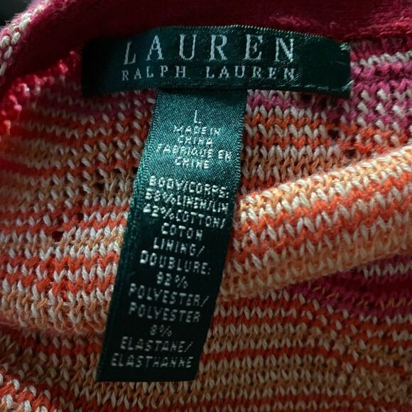 #229 RALPH LAUREN Linen Knit Midi Dress - Picture 4 of 6